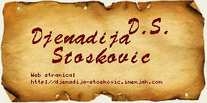 Đenadija Stošković vizit kartica